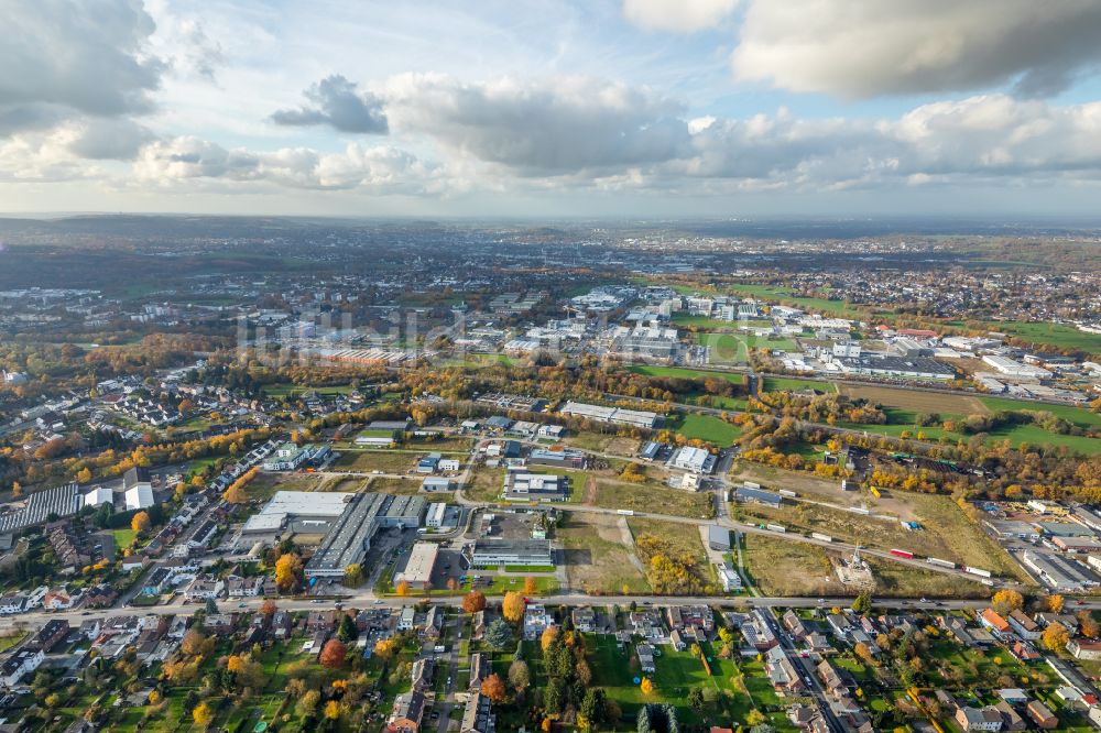 Luftbild Aachen - Gewerbegebiet Im Erdbeerfeld im Ortsteil Brand in Aachen im Bundesland Nordrhein-Westfalen, Deutschland