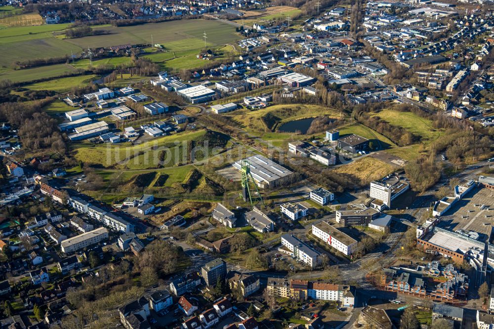 Luftaufnahme Castrop-Rauxel - Gewerbegebiet Erin-Park in Castrop-Rauxel im Bundesland Nordrhein-Westfalen, Deutschland