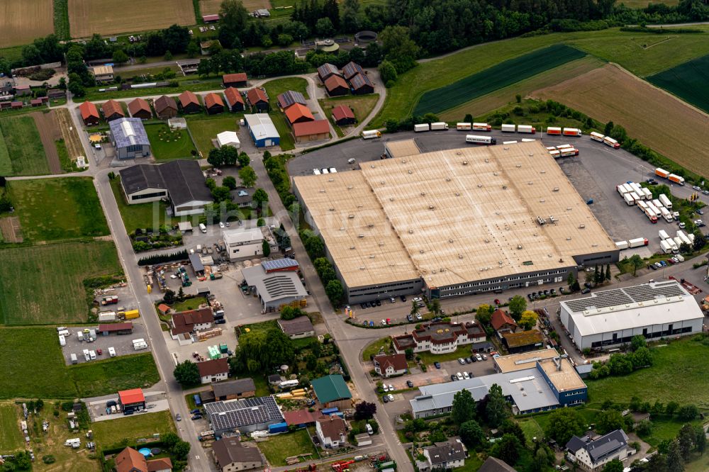 Eutingen im Gäu von oben - Gewerbegebiet in Eutingen im Gäu im Bundesland Baden-Württemberg, Deutschland