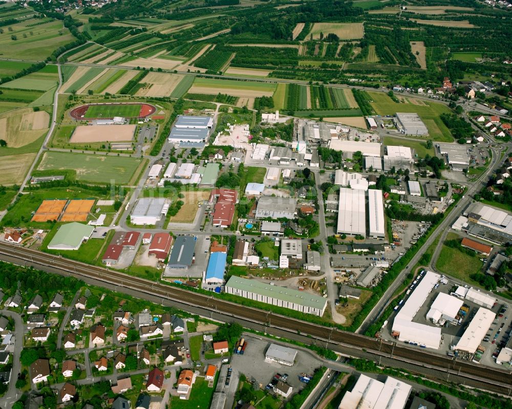 Luftbild Ottersweier - Gewerbegebiet am Feld in Ottersweier im Bundesland Baden-Württemberg, Deutschland