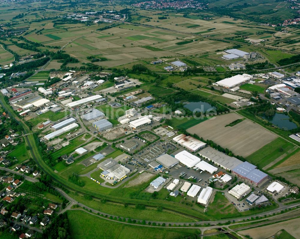 Luftaufnahme Vimbuch - Gewerbegebiet am Feld in Vimbuch im Bundesland Baden-Württemberg, Deutschland