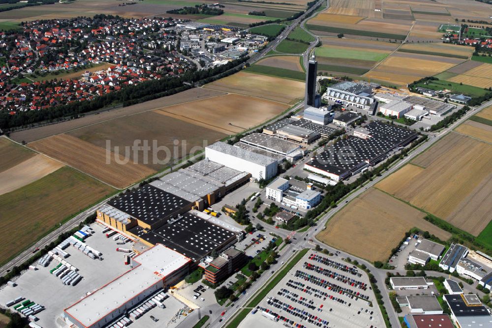 Luftaufnahme Ulm - Gewerbegebiet Franzenhauserweg Ulm Jungingen