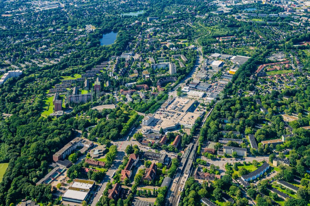 Luftaufnahme Hamburg - Gewerbegebiet Friedrichebertdamm in Hamburg, Deutschland