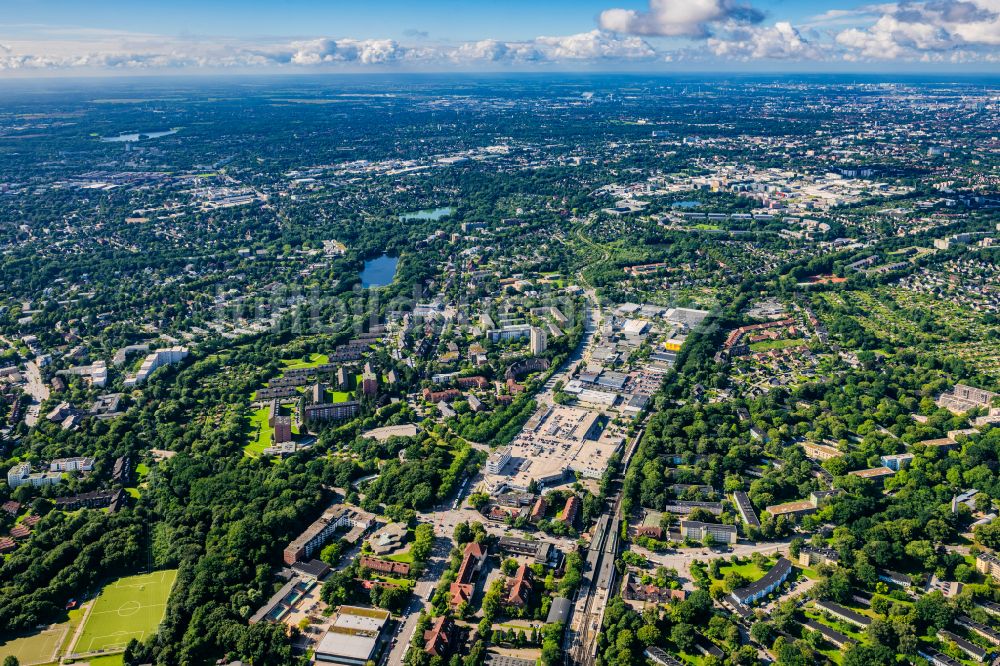 Hamburg von oben - Gewerbegebiet Friedrichebertdamm in Hamburg, Deutschland