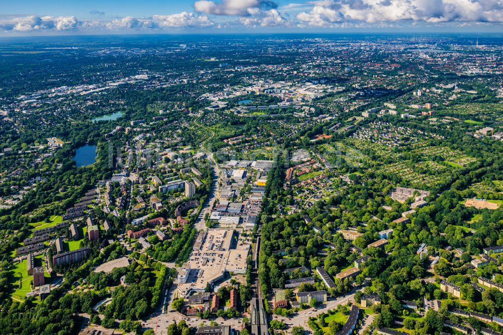 Luftbild Hamburg - Gewerbegebiet Friedrichebertdamm in Hamburg, Deutschland