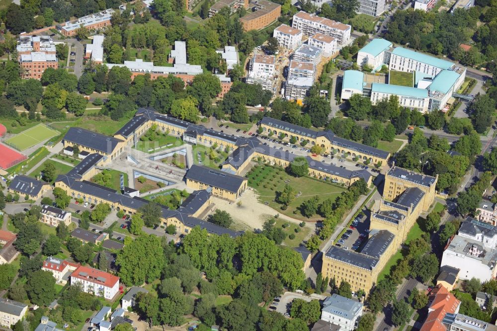 Potsdam aus der Vogelperspektive: Gewerbegebiet Garde-Ulanen-Kaserne in der Jägervorstadt in Potsdam im Bundesland Brandenburg