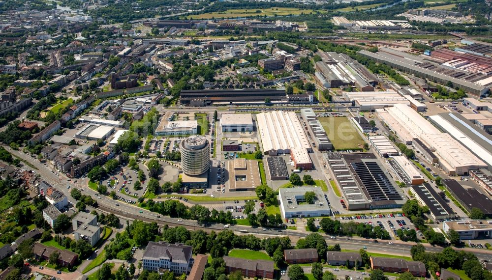 Luftbild Mülheim an der Ruhr - Gewerbegebiet GENEBA Industriepark in Mülheim an der Ruhr im Bundesland Nordrhein-Westfalen