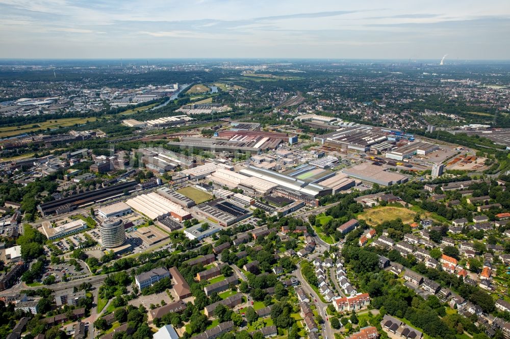 Mülheim an der Ruhr von oben - Gewerbegebiet GENEBA Industriepark in Mülheim an der Ruhr im Bundesland Nordrhein-Westfalen