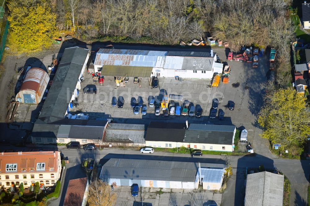 Luftbild Berlin - Gewerbegebiet am Genossenschaftsweg im Ortsteil Wartenberg in Berlin, Deutschland