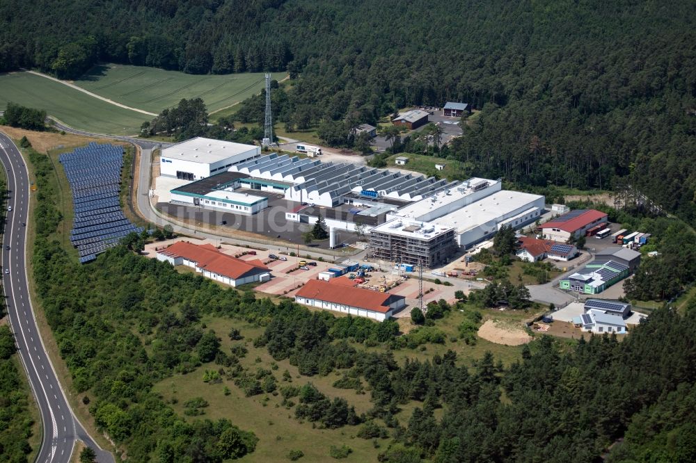 Luftbild Münnerstadt - Gewerbegebiet Gewerbegebiet Schindberg 1 in Münnerstadt im Bundesland Bayern, Deutschland