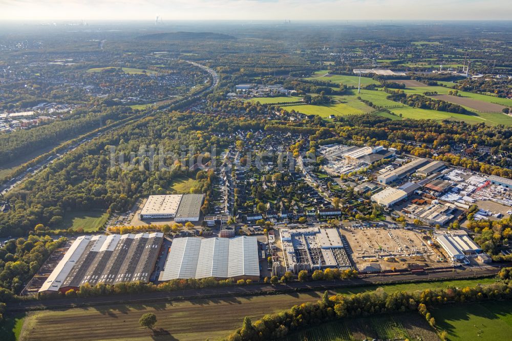 Luftbild Gladbeck - Gewerbegebiet des Gewerbepark Ellinghorst in Gladbeck im Bundesland Nordrhein-Westfalen, Deutschland