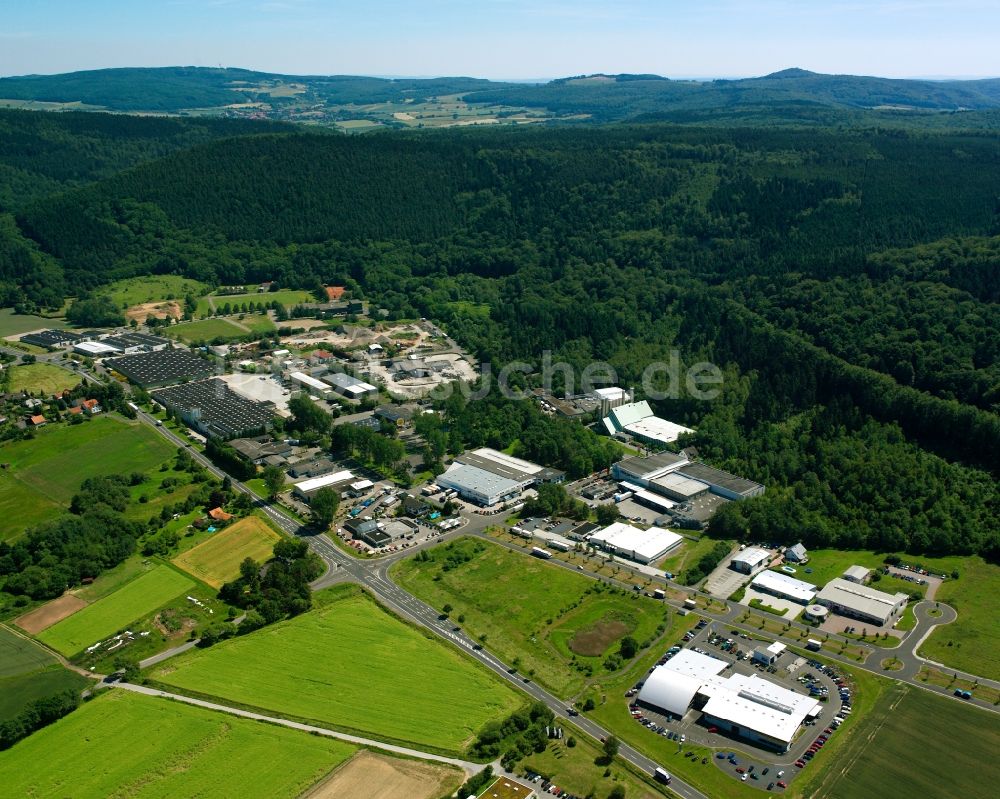 Gimte aus der Vogelperspektive: Gewerbegebiet in Gimte im Bundesland Niedersachsen, Deutschland