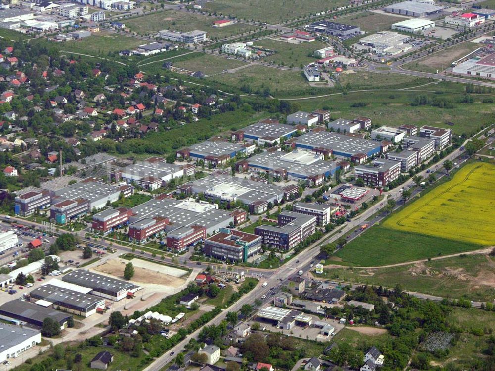 Luftbild Berlin - Mahlsdorf - Gewerbegebiet der GIP in Berlin-Mahlsdorf