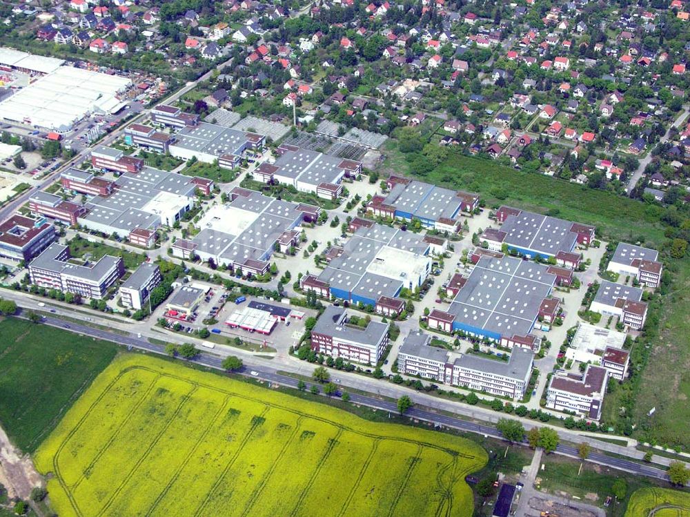 Luftbild Berlin - Mahlsdorf - Gewerbegebiet der GIP in Berlin-Mahlsdorf