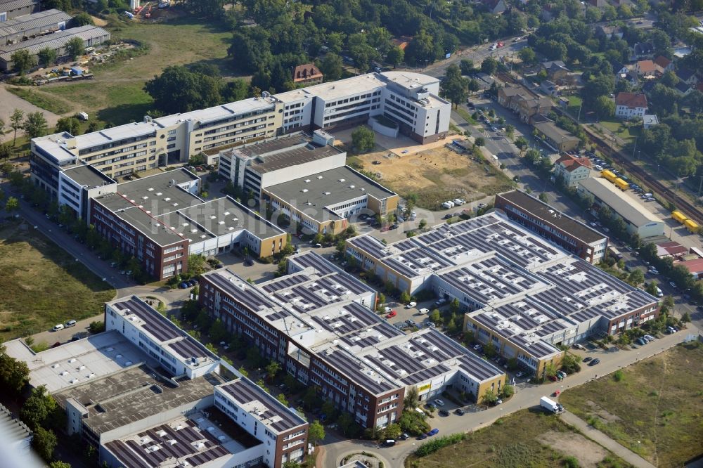 Luftaufnahme Potsdam - Gewerbegebiet GiP Gewerbe im Park in Potsdam OT Babelsberg im Bundesland Brandenburg