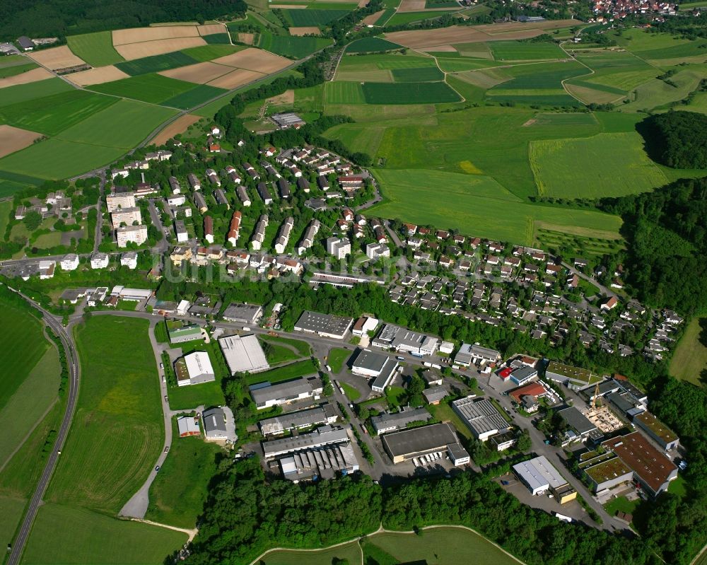 St Gotthardt von oben - Gewerbegebiet in St Gotthardt im Bundesland Baden-Württemberg, Deutschland