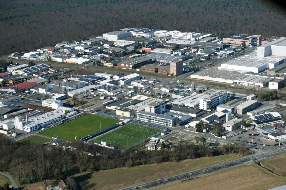 Luftbild Pfungstadt - Gewerbegebiet Gottlieb-Daimler-Straße - Robert-Bosch-Straße in Pfungstadt im Bundesland Hessen