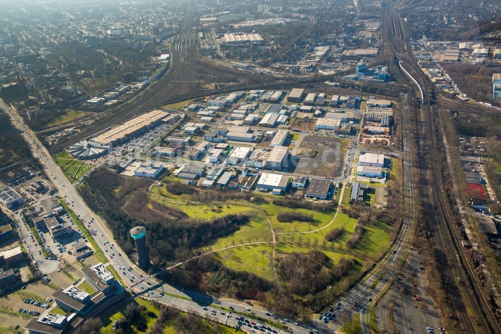 Luftbild Oberhausen - Gewerbegebiet Grafenbusch in Oberhausen im Bundesland Nordrhein-Westfalen