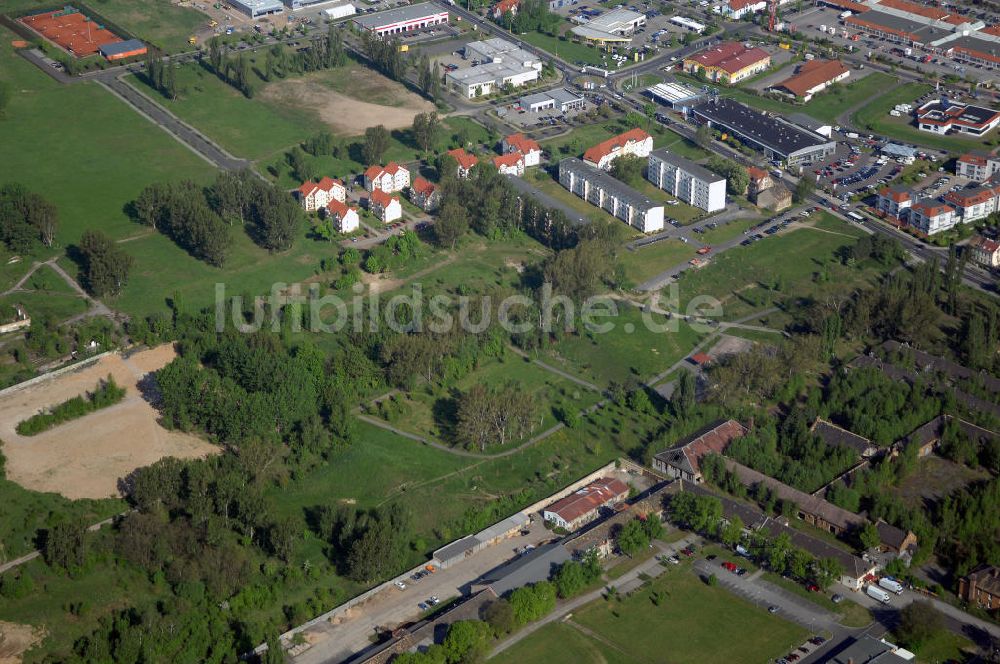 Luftbild Grimma - Gewerbegebiet in Grimma