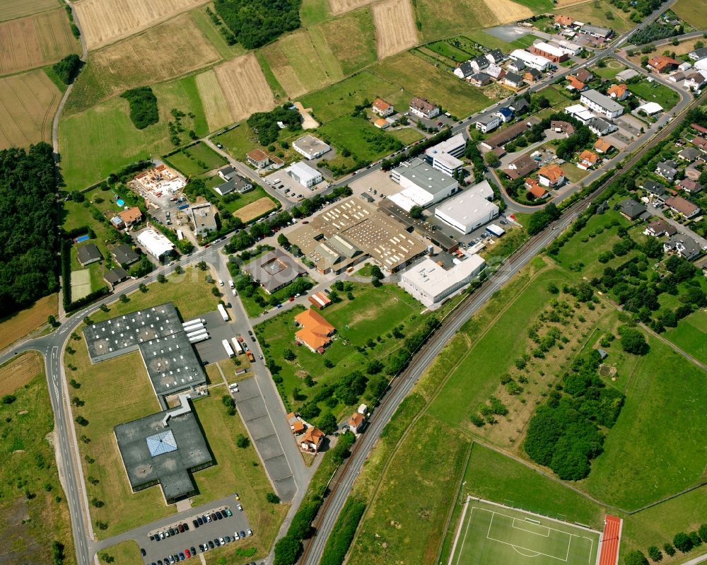 Luftbild Garbenteich - Gewerbegebiet am Grüninger Weg in Garbenteich im Bundesland Hessen, Deutschland