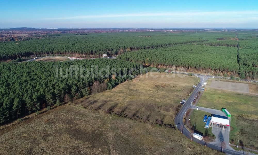 Luftbild Freienbrink - Gewerbegebiet an der Große Lindenstraße in Freienbrink im Bundesland Brandenburg, Deutschland