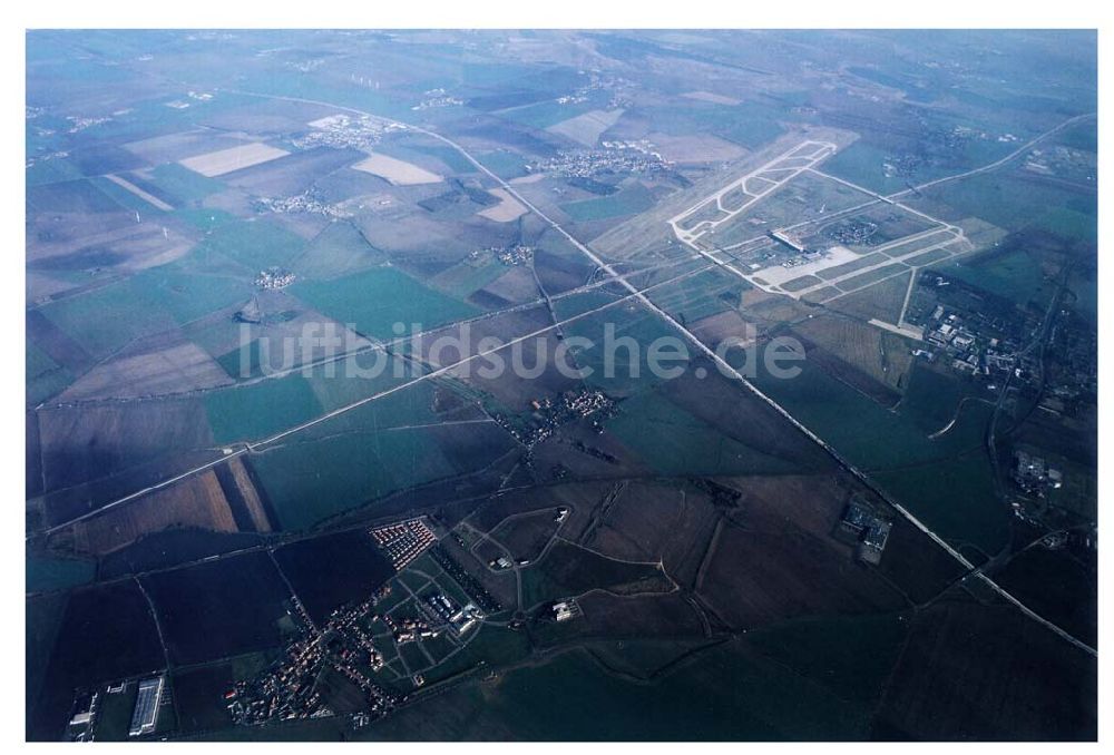 Luftbild Leipzig - Gröbers - Gewerbegebiet Großkugel an der BAB A14 (Nähe Schkeuditzer Kreuz) ein Projekt der HVB Immobilienmanagement AG Blick nach Nordost im Bild auch Flughafen Leipzig - Halle 06