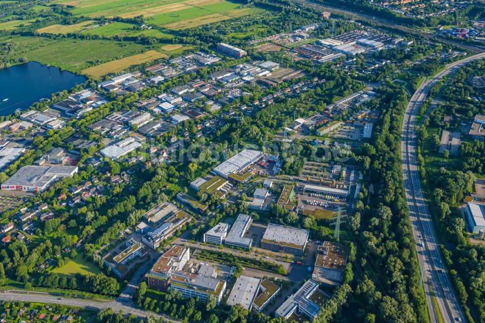 Luftbild Hamburg - Gewerbegebiet Großmoorbogengraben in Harburg in Hamburg