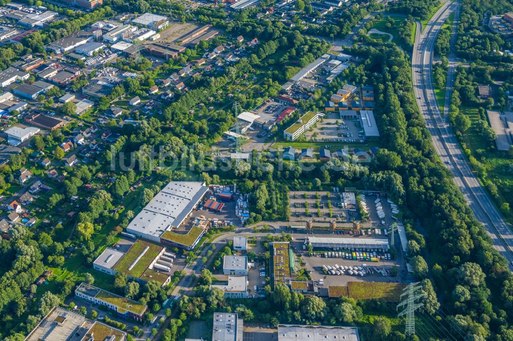 Luftaufnahme Hamburg - Gewerbegebiet Großmoorbogengraben in Harburg in Hamburg