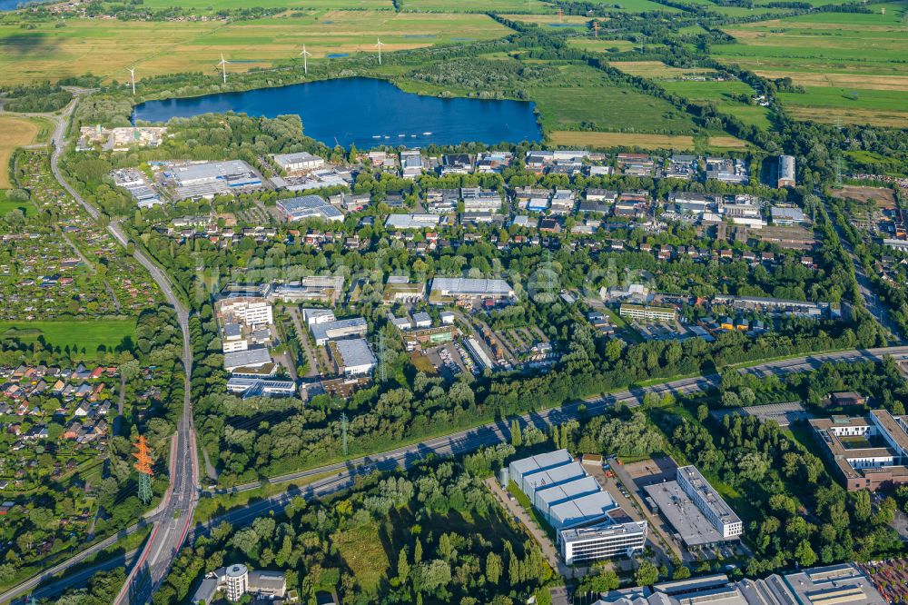 Luftbild Hamburg - Gewerbegebiet Großmoorbogengraben in Harburg in Hamburg