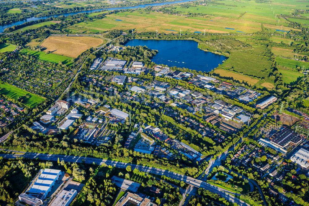 Luftbild Hamburg - Gewerbegebiet Großmoorbogengraben in Harburg in Hamburg