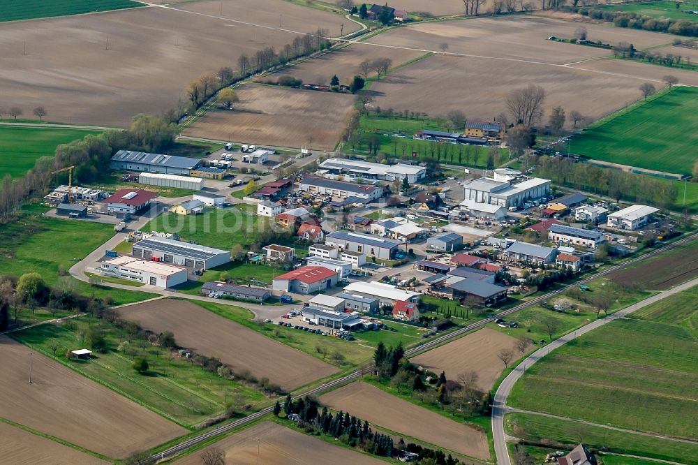 Luftbild Vogtsburg im Kaiserstuhl - Gewerbegebiet Auf der Haid in Vogtsburg im Kaiserstuhl im Bundesland Baden-Württemberg, Deutschland