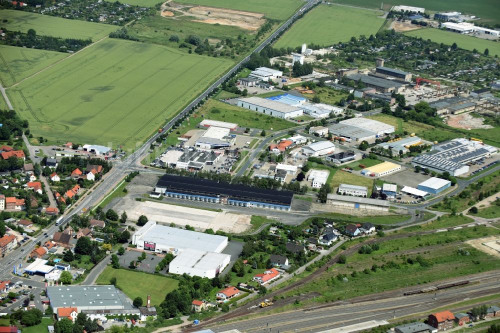 Luftaufnahme Halberstadt - Gewerbegebiet in Halberstadt im Bundesland Sachsen-Anhalt