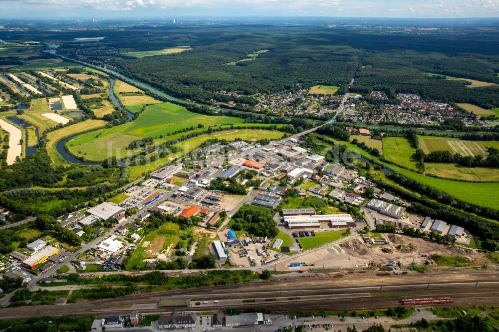 Haltern am See von oben - Gewerbegebiet Haltern Süd an der Lippe in Haltern am See im Bundesland Nordrhein-Westfalen