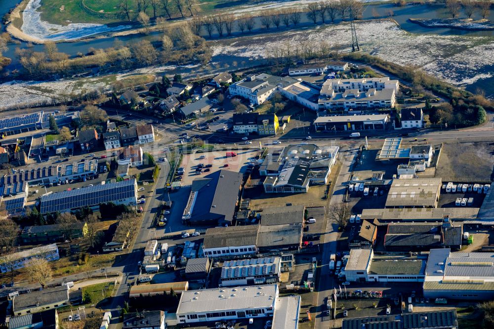 Haltern am See von oben - Gewerbegebiet Haltern Süd an der Lippe in Haltern am See im Bundesland Nordrhein-Westfalen