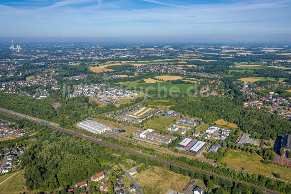 Luftbild Hamm - Gewerbegebiet in Hamm im Bundesland Nordrhein-Westfalen, Deutschland