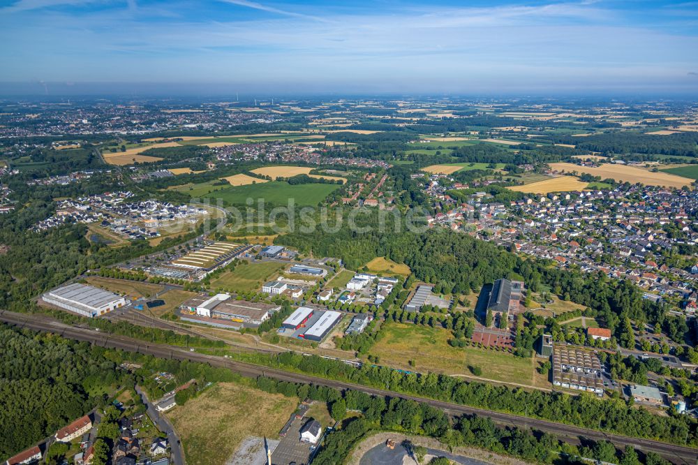 Luftaufnahme Hamm - Gewerbegebiet in Hamm im Bundesland Nordrhein-Westfalen, Deutschland