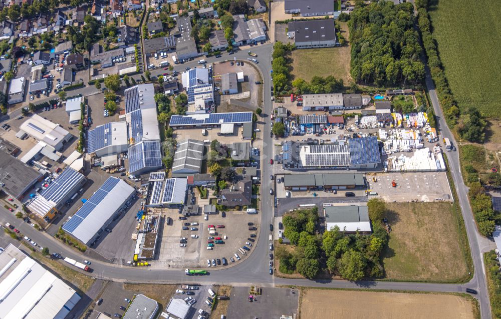 Hamm von oben - Gewerbegebiet in Hamm im Bundesland Nordrhein-Westfalen, Deutschland