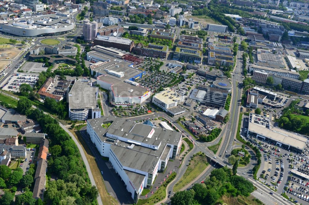 Essen von oben - Gewerbegebiet an der Hans-Böckler-Straße / Altendorfer Straße in Essen in Nordrhein-Westfalen