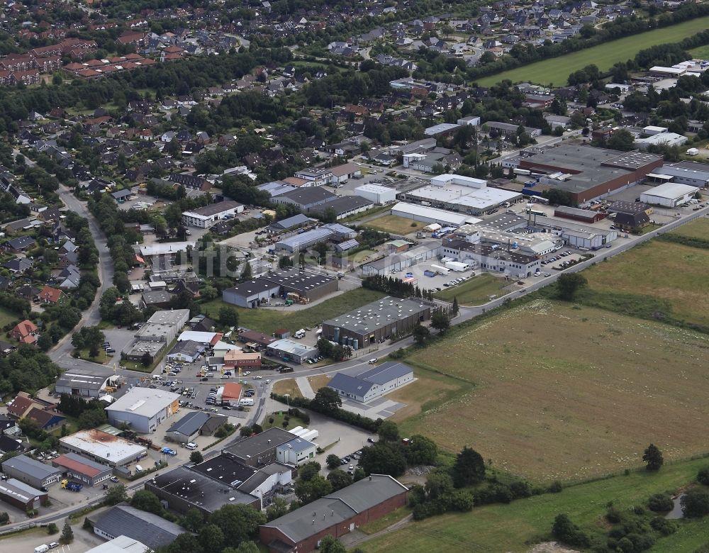 Luftbild Harrislee - Gewerbegebiet in Harrislee im Bundesland Schleswig-Holstein