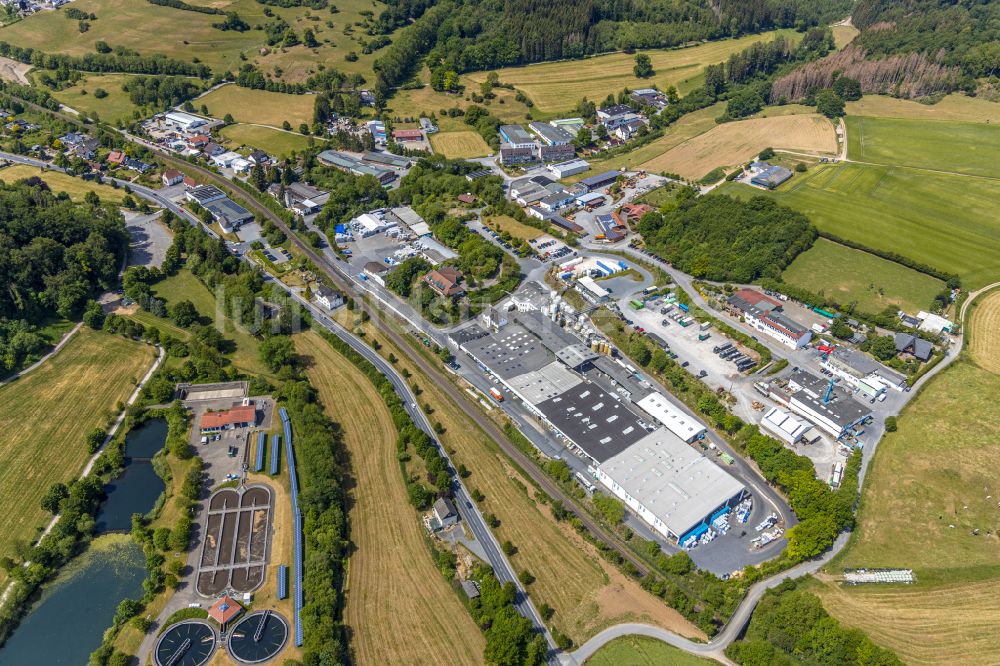 Luftbild Helle - Gewerbegebiet in Helle im Bundesland Nordrhein-Westfalen, Deutschland