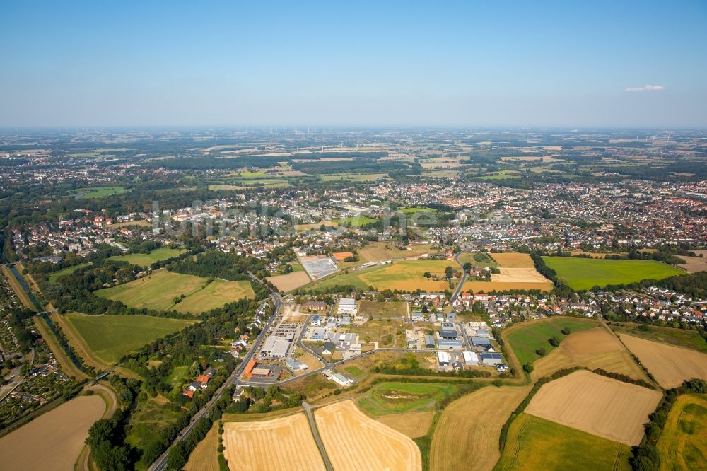 Luftaufnahme Hamm - Gewerbegebiet am Herbert-Rust-Weg in Hamm im Bundesland Nordrhein-Westfalen