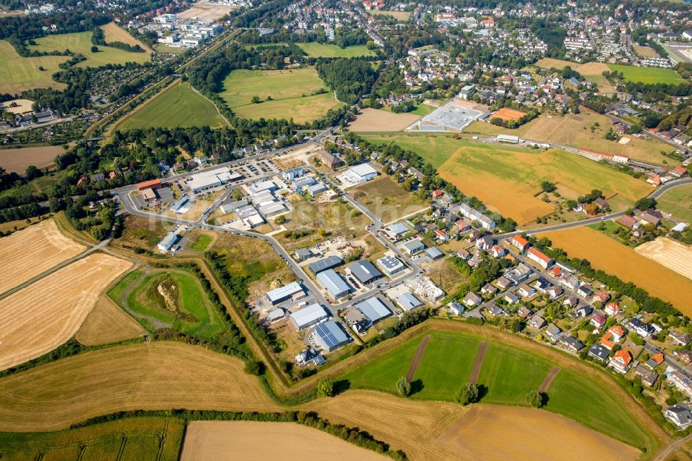 Hamm aus der Vogelperspektive: Gewerbegebiet am Herbert-Rust-Weg in Hamm im Bundesland Nordrhein-Westfalen