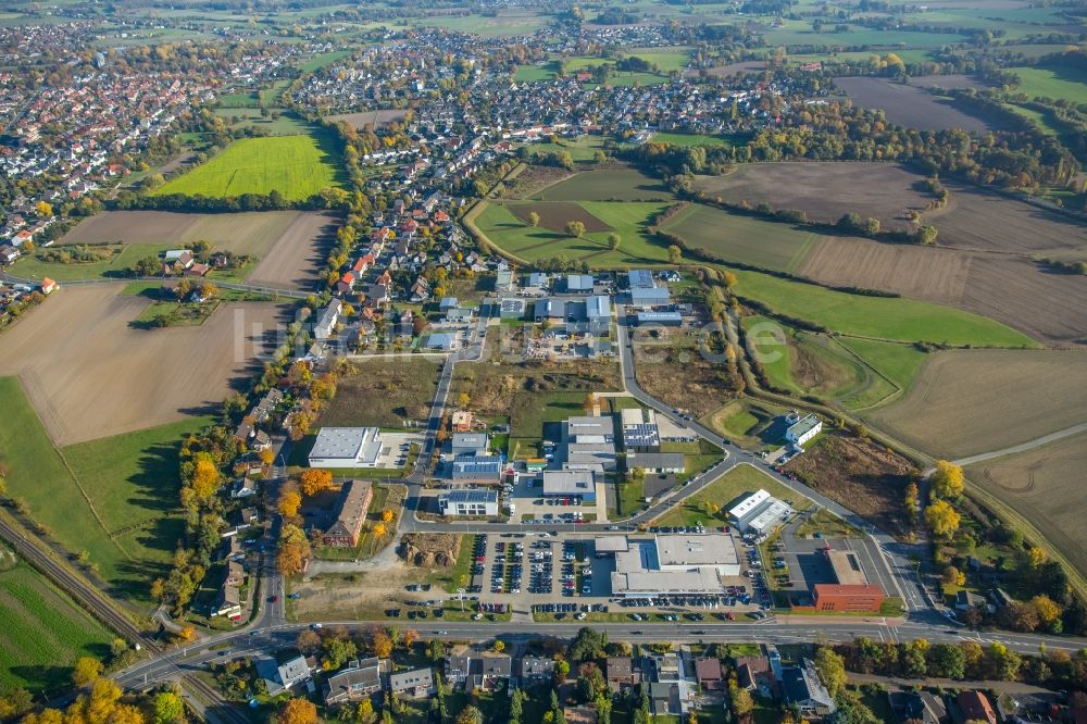 Luftaufnahme Hamm - Gewerbegebiet am Herbert-Rust-Weg in Hamm im Bundesland Nordrhein-Westfalen