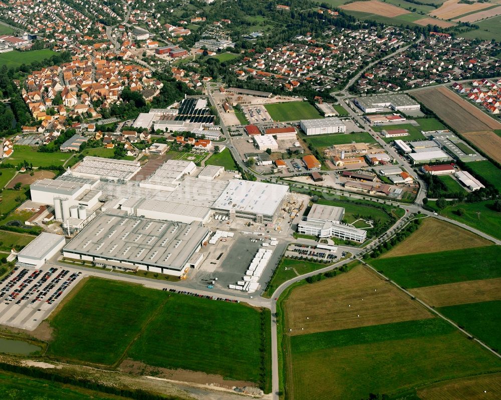 Luftbild Herrieden - Gewerbegebiet in Herrieden im Bundesland Bayern, Deutschland