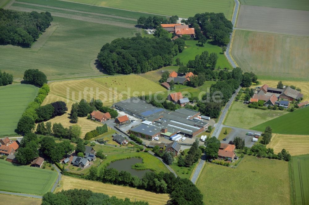 Luftaufnahme Herzebrock-Clarholz - Gewerbegebiet in Herzebrock-Clarholz im Bundesland Nordrhein-Westfalen