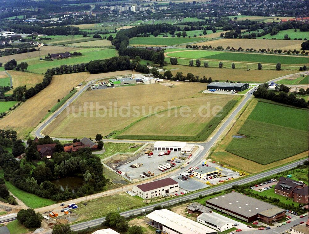 Luftbild Moers - Gewerbegebiet Hülsdonk- Nord in Moers im Bundesland Nordrhein-Westfalen