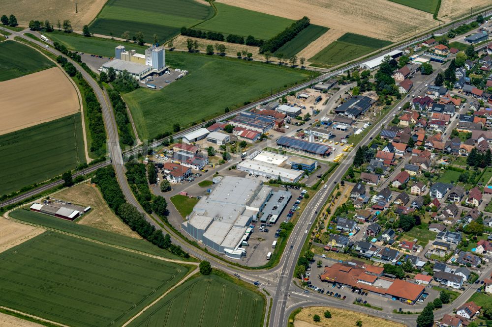 Luftbild Hohberg - Gewerbegebiet Hohberg in Hohberg im Bundesland Baden-Württemberg, Deutschland