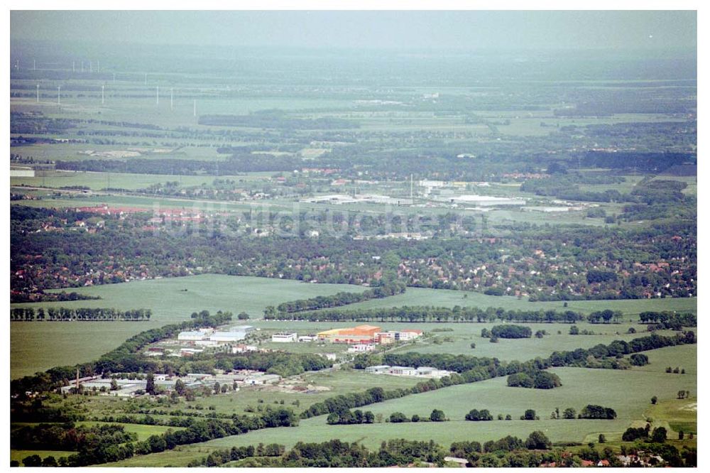 Luftbild Hoppegarten - Gewerbegebiet Hoppegarten