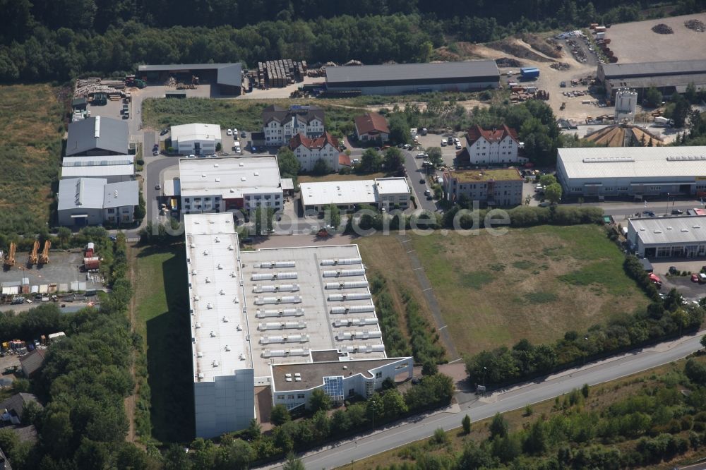 Idstein aus der Vogelperspektive: Gewerbegebiet in Idstein im Bundesland Hessen