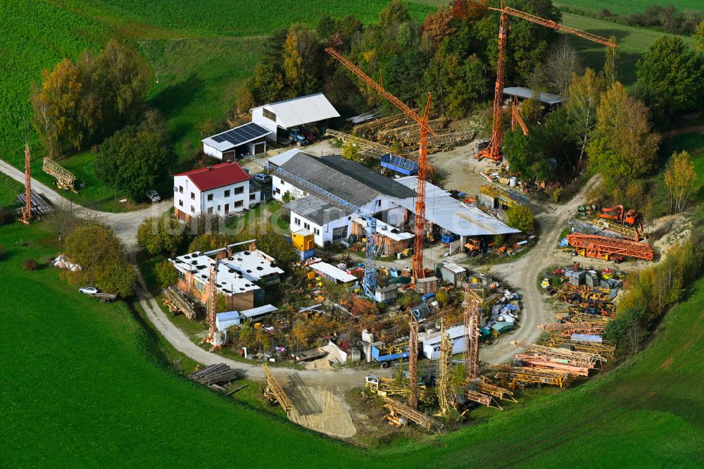 Ilmmünster aus der Vogelperspektive: Gewerbegebiet in Ilmmünster im Bundesland Bayern, Deutschland